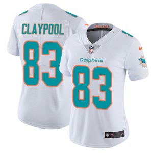 Superior Dolphins #83 Chase Claypool White Women's Stitched NFL Vapor Untouchable Limited Jersey