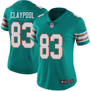 Gorgeous Dolphins #83 Chase Claypool Aqua Green Alternate Women's Stitched NFL Vapor Untouchable Limited Jersey