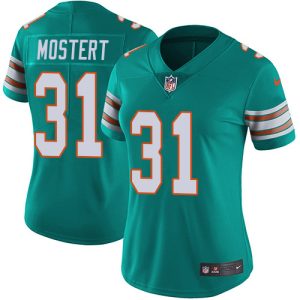 Superior Dolphins #31 Raheem Mostert Aqua Green Alternate Women's Stitched NFL Vapor Untouchable Limited Jersey