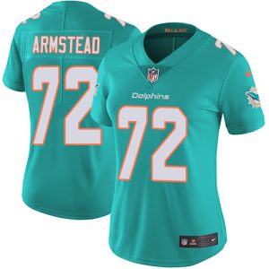 Gorgeous Dolphins #72 Terron Armstead Aqua Green Team Color Women's Stitched NFL Vapor Untouchable Limited Jersey