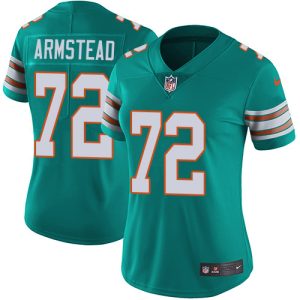 Superior Dolphins #72 Terron Armstead Aqua Green Alternate Women's Stitched NFL Vapor Untouchable Limited Jersey