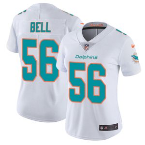 Premium Dolphins #56 Quinton Bell White Women's Stitched NFL Vapor Untouchable Limited Jersey