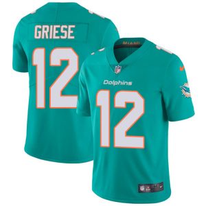 Superior Dolphins #12 Bob Griese Aqua Green Team Color Youth Stitched NFL Vapor Untouchable Limited Jersey
