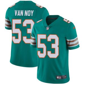 Gorgeous Dolphins #53 Kyle Van Noy Aqua Green Alternate Youth Stitched NFL Vapor Untouchable Limited Jersey