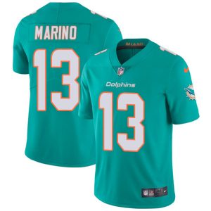 Premium Dolphins #13 Dan Marino Aqua Green Team Color Youth Stitched NFL Vapor Untouchable Limited Jersey