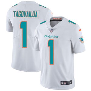 High quality Dolphins #1 Tua Tagovailoa White Youth Stitched NFL Vapor Untouchable Limited Jersey