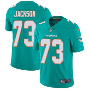 Gorgeous Dolphins #73 Austin Jackson Aqua Green Team Color Youth Stitched NFL Vapor Untouchable Limited Jersey
