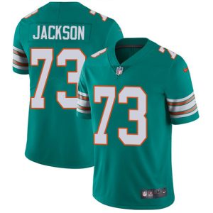 Superior Dolphins #73 Austin Jackson Aqua Green Alternate Youth Stitched NFL Vapor Untouchable Limited Jersey