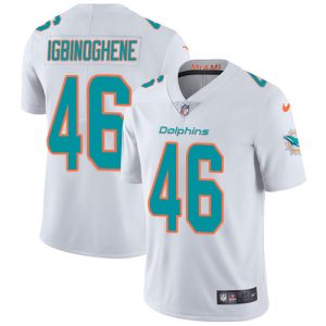 Exceptional Dolphins #46 Noah Igbinoghene White Youth Stitched NFL Vapor Untouchable Limited Jersey