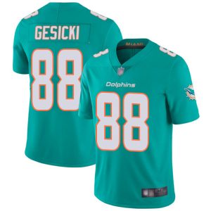 Exceptional Dolphins #88 Mike Gesicki Aqua Green Team Color Youth Stitched NFL Vapor Untouchable Limited Jersey