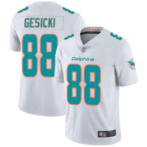 Marvelous Dolphins #88 Mike Gesicki White Youth Stitched NFL Vapor Untouchable Limited Jersey