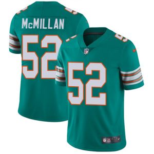 Finest Dolphins #52 Raekwon McMillan Aqua Green Alternate Youth Stitched NFL Vapor Untouchable Limited Jersey