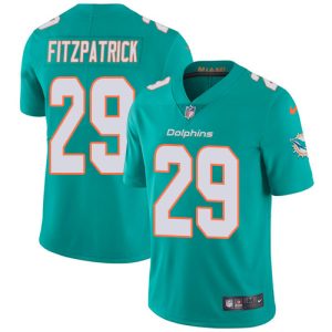 High quality Dolphins #29 Minkah Fitzpatrick Aqua Green Team Color Youth Stitched NFL Vapor Untouchable Limited Jersey