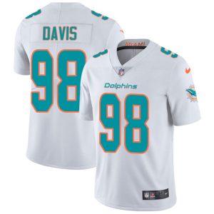 Superior Dolphins #98 Raekwon Davis White Youth Stitched NFL Vapor Untouchable Limited Jersey