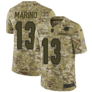 High quality Dolphins #13 Dan Marino Camo Youth Stitched NFL Limited 2018 Salute to Service Jersey