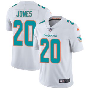 High quality Dolphins #20 Reshad Jones White Youth Stitched NFL Vapor Untouchable Limited Jersey