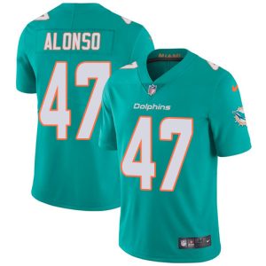 Finest Dolphins #47 Kiko Alonso Aqua Green Team Color Youth Stitched NFL Vapor Untouchable Limited Jersey