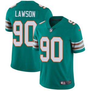 Superb Dolphins #90 Shaq Lawson Aqua Green Alternate Youth Stitched NFL Vapor Untouchable Limited Jersey