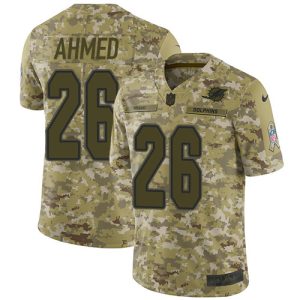 High quality Dolphins #26 Salvon Ahmed Camo Youth Stitched NFL Limited 2018 Salute To Service Jersey