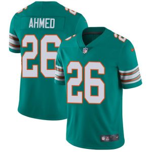 Superb Dolphins #26 Salvon Ahmed Aqua Green Alternate Youth Stitched NFL Vapor Untouchable Limited Jersey
