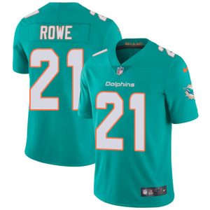 Outstanding Dolphins #21 Eric Rowe Aqua Green Team Color Youth Stitched NFL Vapor Untouchable Limited Jersey