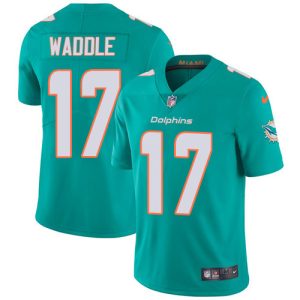 Superior Dolphins #17 Jaylen Waddle Aqua Green Team Color Youth Stitched NFL Vapor Untouchable Limited Jersey
