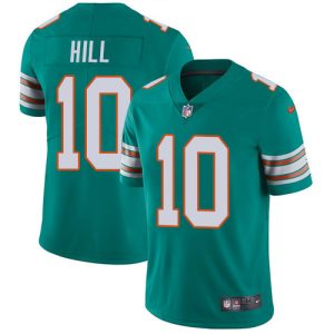 Gorgeous Dolphins #10 Tyreek Hill Aqua Green Alternate Youth Stitched NFL Vapor Untouchable Limited Jersey