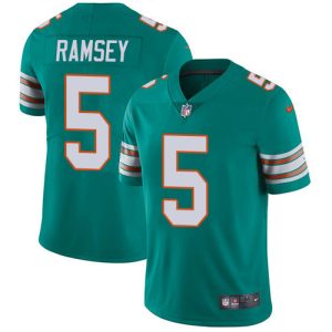 Outstanding Dolphins #5 Jalen Ramsey Aqua Green Alternate Youth Stitched NFL Vapor Untouchable Limited Jersey