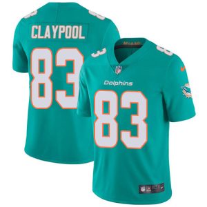 Marvelous Dolphins #83 Chase Claypool Aqua Green Team Color Youth Stitched NFL Vapor Untouchable Limited Jersey