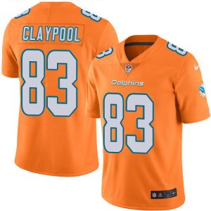 Exceptional Dolphins #83 Chase Claypool Orange Youth Stitched NFL Limited Rush Jersey