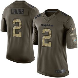 Marvelous Dolphins #2 Bradley Chubb Green Youth Stitched NFL Limited 2015 Salute to Service Jersey