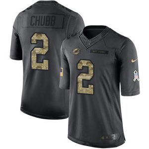 Superior Dolphins #2 Bradley Chubb Black Youth Stitched NFL Limited 2016 Salute to Service Jersey