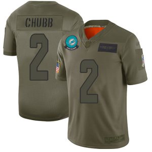 Exceptional Dolphins #2 Bradley Chubb Camo Youth Stitched NFL Limited 2019 Salute To Service Jersey