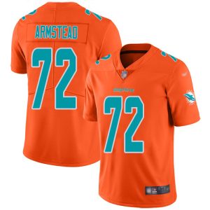 Outstanding Dolphins #72 Terron Armstead Orange Youth Stitched NFL Limited Inverted Legend Jersey