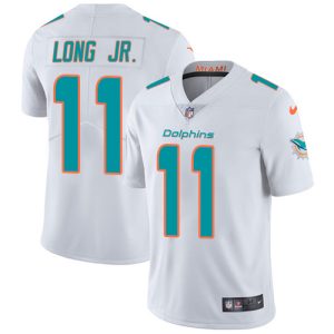 Superior Dolphins #11 David Long Jr. White Youth Stitched NFL Vapor Untouchable Limited Jersey