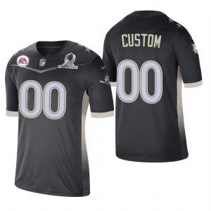 Outstanding Miami Dolphins Custom 2021 AFC Pro Bowl Game Anthracite NFL Jersey