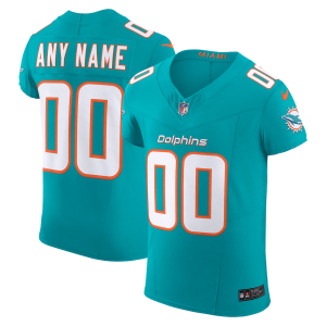Marvelous Miami Dolphins Custom Men's  Aqua Vapor F.U.S.E. Limited Jersey