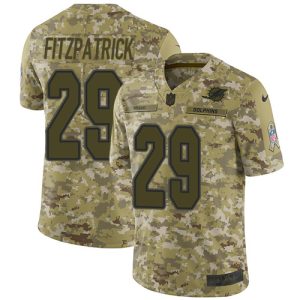 Gorgeous Dolphins #29 Minkah Fitzpatrick Camo Men's Stitched NFL Limited 2018 Salute To Service Jersey