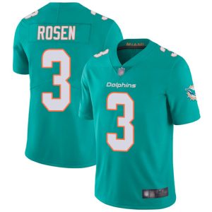 Exceptional Dolphins #3 Josh Rosen Aqua Green Team Color Men's Stitched NFL Vapor Untouchable Limited Jersey
