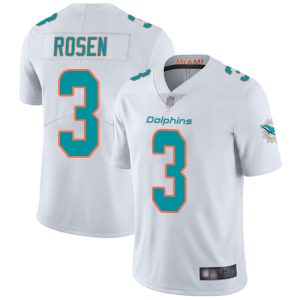 Finest Dolphins #3 Josh Rosen White Men's Stitched NFL Vapor Untouchable Limited Jersey