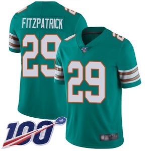 Exceptional Dolphins #29 Minkah Fitzpatrick Aqua Green Alternate Men's Stitched NFL 100th Season Vapor Limited Jersey