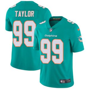 Gorgeous Dolphins #99 Jason Taylor Aqua Green Team Color Men's Stitched NFL Vapor Untouchable Limited Jersey