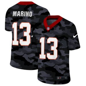 Superb Miami Dolphins #13 Dan Marino Men's 2020 Black CAMO Vapor Untouchable Limited Stitched NFL Jersey