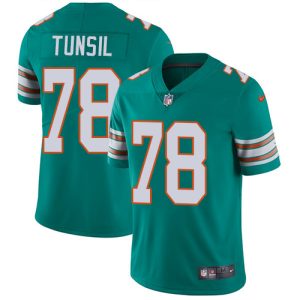 Finest Dolphins #78 Laremy Tunsil Aqua Green Alternate Men's Stitched NFL Vapor Untouchable Limited Jersey