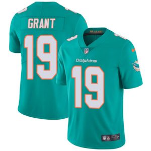 Superb Dolphins #19 Jakeem Grant Aqua Green Team Color Men's Stitched NFL Vapor Untouchable Limited Jersey