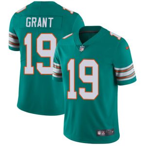 Marvelous Dolphins #19 Jakeem Grant Aqua Green Alternate Men's Stitched NFL Vapor Untouchable Limited Jersey