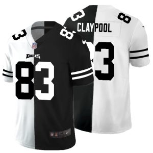 High quality Miami Dolphins #83 Chase Claypool Men's Black V White Peace Split Vapor Untouchable Limited NFL Jersey