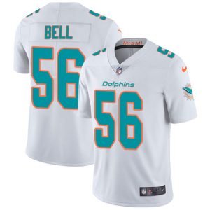 Superb Dolphins #56 Quinton Bell White Men's Stitched NFL Vapor Untouchable Limited Jersey